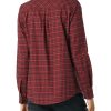 Women's Classic-Fit Long-Sleeve Lightweight Plaid Flannel Shirt