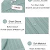Men's Knit Shirts Short Sleeve Button Down Polo Shirt Crochet Casual Vintage Summer Beach Shirts