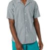 Men's Vacation Cotton Button-Down Resort Shirt, Short Sleeve