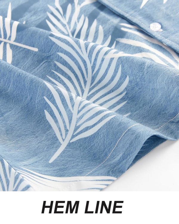 Men's Hawaiian Shirt Short Sleeve Tropical Vacation Button Down Beach Floral Palm Shirts
