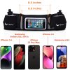 No.1 Hydration Belt by - Premium Running Fuel Belt w/2 BPA-Free 10 oz Water Bottles, Tilt-Up Pocket w/Touchscreen-Ready Cover -