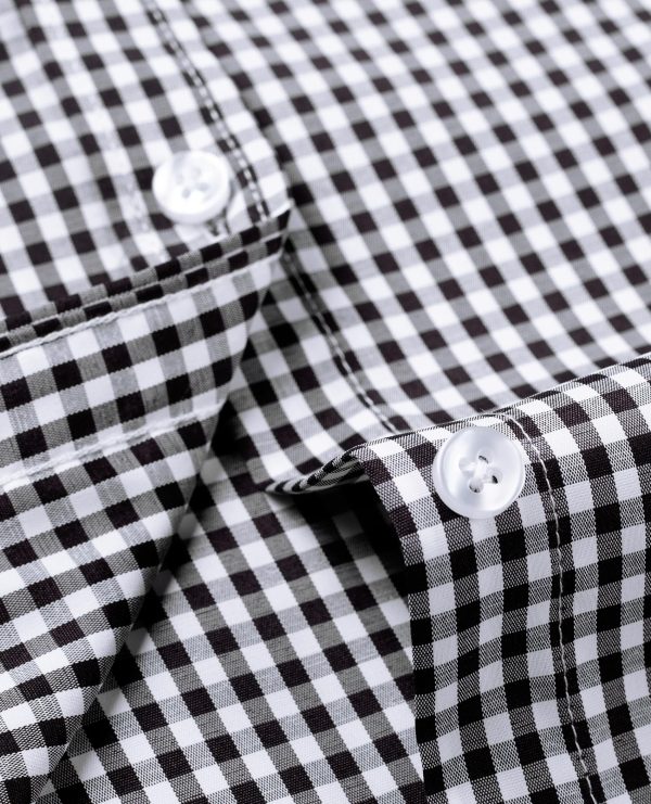 Womens Plaid Dress Shirts Long Sleeve Button Down Wrinkle-Free Stretch Solid Casual Work Office Blouse Top