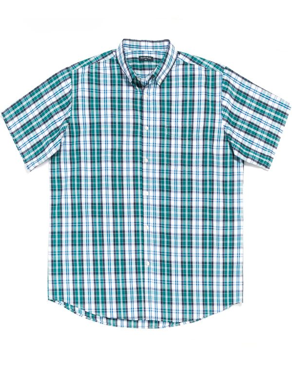 Big and Tall Shirts for Men Short Sleeve Button Down Shirts from Size XL(T) to 6XL (T) Cotton