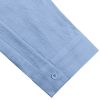 Button Down Linen Shirts for Men Casual Long Sleeve Regular Fit Cotton Beach Shirts with Pocket