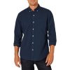 Men's Long Sleeve Shirts Casual - Regular-Fit Pocket Oxford