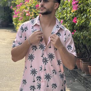 Mens Hawaiian Shirt Short Sleeve Button Down Shirts Tropical Floral Summer Beach Shirts