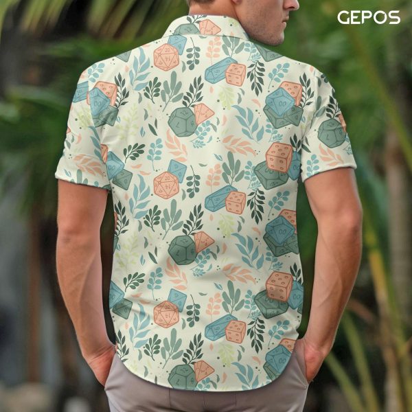 Video Game Button Shirt, Summer Gaming Casual Hawaiian Shirt, Birthday Gifts for Gamer