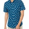 Slim-Fit Men's Short Sleeve Button Down Shirt