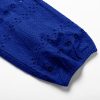 Women's Dressy Casual Tops 3/4 Sleeve Business Work Blouses Hollow Out Embroidery Button Down Shirts