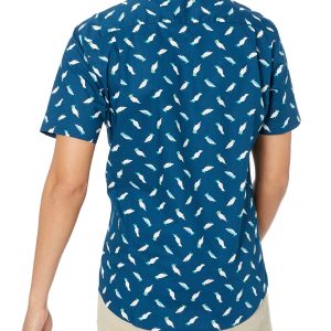 Slim-Fit Men's Short Sleeve Button Down Shirt