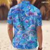 Mystical Mushroom Casual Hawaiian Shirt, Summer Mushroom Print Button Shirt, Birthday Gifts