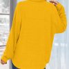 Waffle Knit Button Down Shirts for Women Dressy Casual Work Tops Long Sleeve Loose Fit Shacket with Pocket