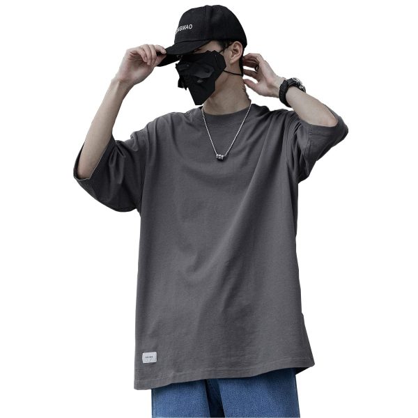 Techwear Shirt Plus Size Half Sleeves Mens Cyberpunk Streetwear Hip Hop Joker Women Fabric Cotton T-Shirts