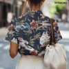 Wars Movie Hawaiian Shirt, Space Button Short Sleeve Top, Warship Themed