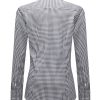 Womens Plaid Dress Shirts Long Sleeve Button Down Wrinkle-Free Stretch Solid Casual Work Office Blouse Top