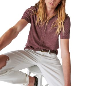 Women's Men's Linen Short Sleeve Button Up Shirt