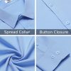 Men's Long Sleeve Button Down Dress Shirts Casual Business Casual Shirt Wrinkle Free Untucked Shirts