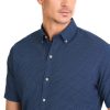 Men's Wrinkle Free Short Sleeve Button Down Check Shirt