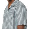 Men's Vacation Cotton Button-Down Resort Shirt, Short Sleeve