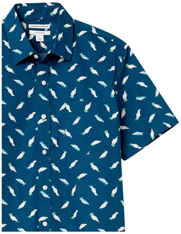 Slim-Fit Men's Short Sleeve Button Down Shirt
