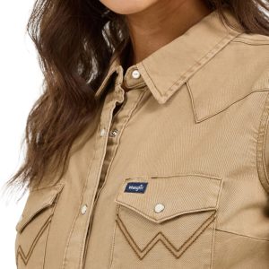 Women's Western Snap Work Long Sleeve Shirt