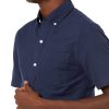 Men's Button-Up Shirts - Slim-Fit Short-Sleeve Pocket Oxford - Comfort and Style