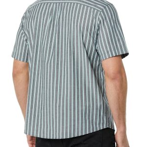 Men's Vacation Cotton Button-Down Resort Shirt, Short Sleeve