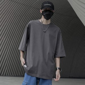 Techwear Shirt Plus Size Half Sleeves Mens Cyberpunk Streetwear Hip Hop Joker Women Fabric Cotton T-Shirts