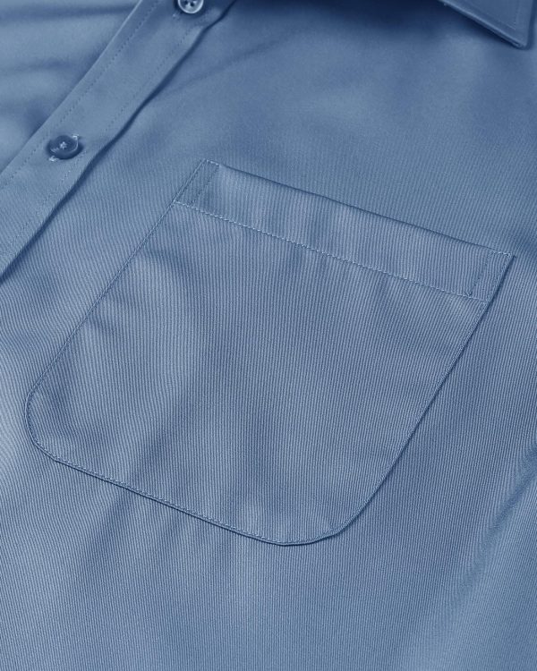 Mens Short Sleeve Dress Shirts Wrinkle Free Solid Casual Button Down Shirts with Pocket