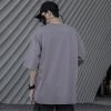 Techwear Shirt Plus Size Half Sleeves Mens Cyberpunk Streetwear Hip Hop Joker Women Fabric Cotton T-Shirts