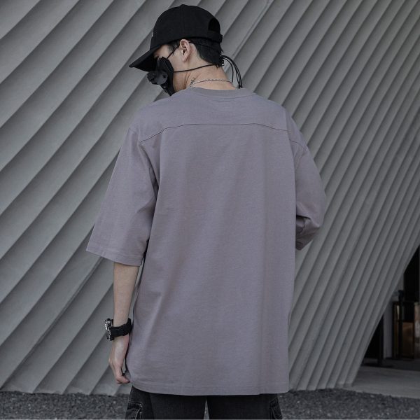 Techwear Shirt Plus Size Half Sleeves Mens Cyberpunk Streetwear Hip Hop Joker Women Fabric Cotton T-Shirts