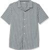 Men's Vacation Cotton Button-Down Resort Shirt, Short Sleeve
