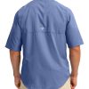 Men's Fishing Shirts with Zipper Pockets UPF 50+ Lightweight Cool Short Sleeve Button Down Shirts for Men Casual Hiking