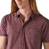 Women's Men's Linen Short Sleeve Button Up Shirt