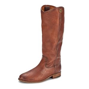 Melissa Button 2 Equestrian-Inspired Tall Boots for Women Made from Hard-Wearing Vintage Leather with Antique Metal Hardware and