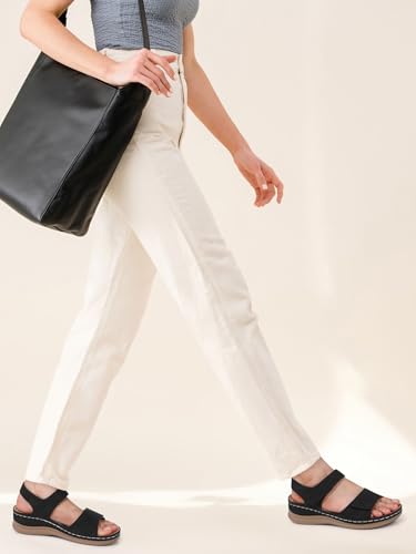 Flat Sandals for Women Dressy: Comfortable Flats Sandals Women Open Toe Ankle Strap Walking Shoes Summer