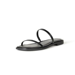 Women's Paris Square Toe Two Strap Flat Sandal