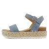 CLIP ~ Women Open Toe Ankle Strap Platform Espadrille Sandal
