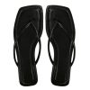 Women's Square Open Toe Flip Flop Minimalist Thong Flat Sandals Slide On Summer Vacation 2025 Dressy Shoes