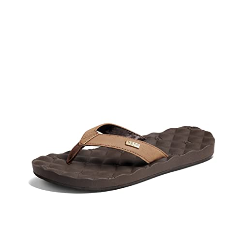 Dreams Women's Flip Flop, Memory Foam Cushion Footbed, Faux Leather Satin Lined Strap