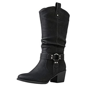 Women's Knee High Cowgirl Boots Fashion Dressy Cowboy Boots For Women