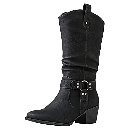 Women's Knee High Cowgirl Boots Fashion Dressy Cowboy Boots For Women