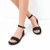 Women’s One Band Ankle Strap Buckle Flat Sandals