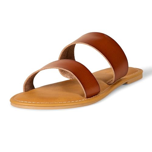 Women's Two Band Slip On Open Toe Sandal