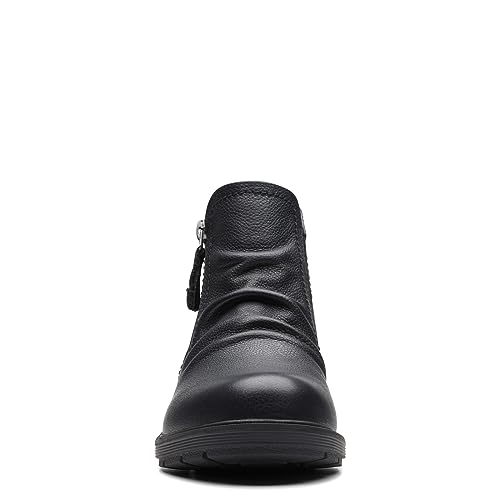Womens Hearth Dove Leather Ruched Booties