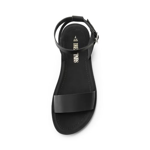 Women’s One Band Ankle Strap Buckle Flat Sandals
