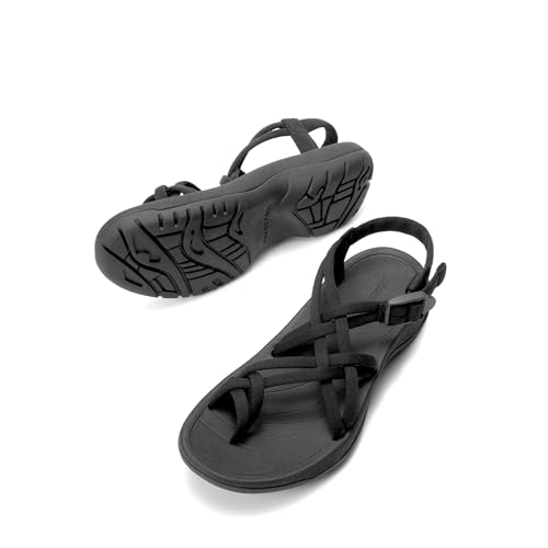 Women's Walking Sandals With Arch Support Elastic Strap Summer Sport Athletic Casual Hiking Outdoor Sandal