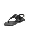 Women's Rhinestone Casual Wear Cute Gladiator Flat Sandals Beach Dressy T-Strap Thong Sandals
