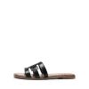Women's Slip-on Slides Open Toe Dressy Flat Slide Sandals Fashion Classic Summer Beach Slippers