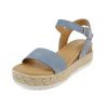 CLIP ~ Women Open Toe Ankle Strap Platform Espadrille Sandal